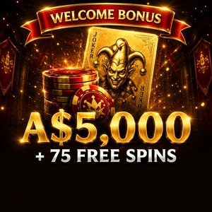 Joka Casino welcome bonus A$5,000 plus 75 free spins