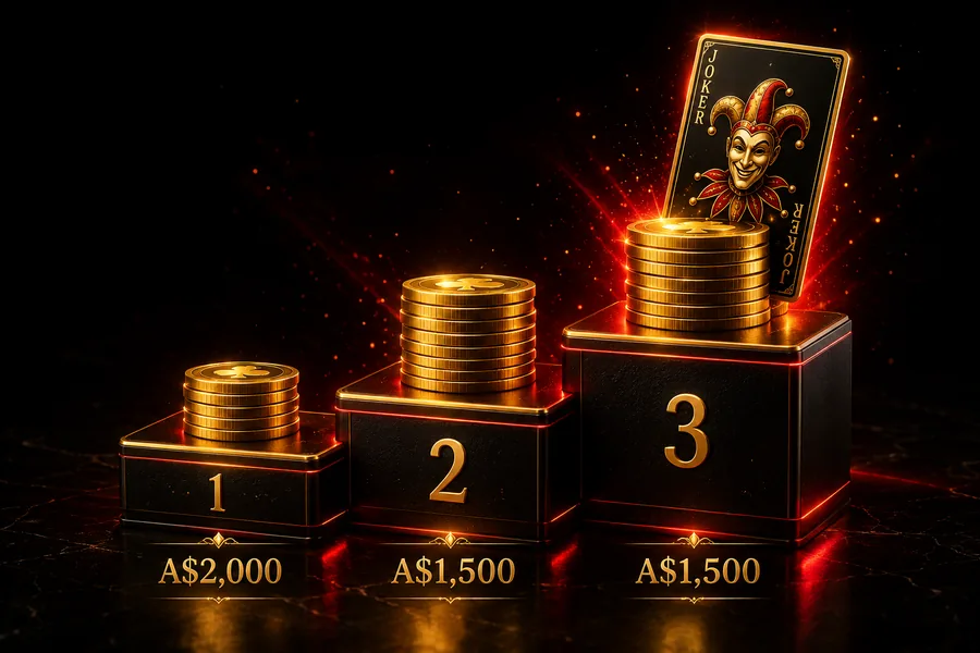 Joka Casino A$5,000 three-deposit welcome ladder